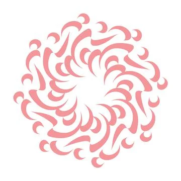 Vector doodle mandala. Rouns pattern with ornament. Illustrazione stock