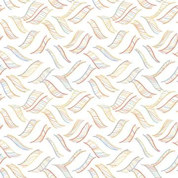 Vector doodle seamless pattern with ink brush or pen strokes Illustrazione stock