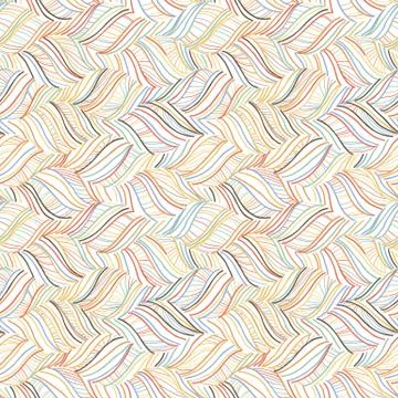 Vector doodle seamless pattern with ink brush or pen strokes Illustrazione stock