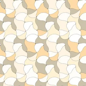 Vector doodle seamless pattern with ink brush or pen strokes Illustrazione stock