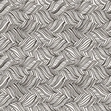 Vector doodle seamless pattern with ink brush or pen strokes Illustrazione stock