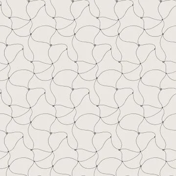 Vector doodle seamless pattern with ink brush or pen strokes Illustrazione stock