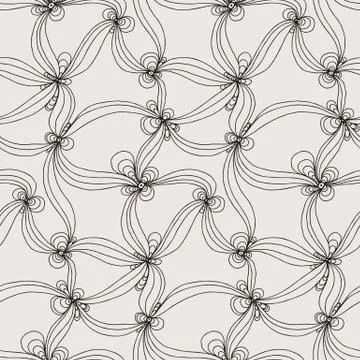 Vector doodle seamless pattern with ink brush or pen strokes Illustrazione stock