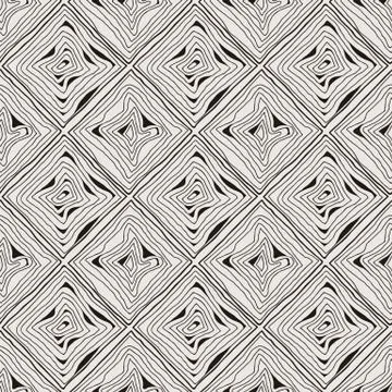 Vector doodle seamless pattern with ink brush or pen square strokes Illustrazione stock