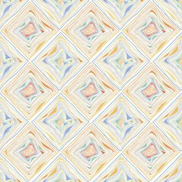 Vector doodle seamless pattern with ink brush or pen square strokes Stock Illustration