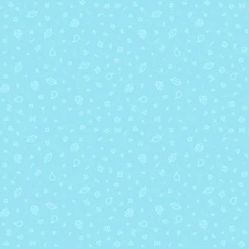 Vector doodle seamless pattern. Tiny elements as hand drawn hearts, lips, k.. Stock Illustration