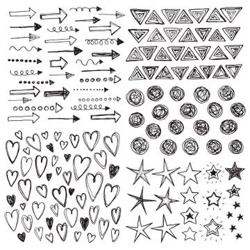 Vector Doodles Collection Illustrazione stock