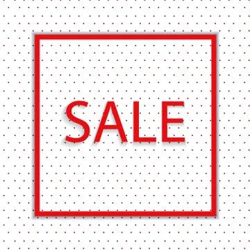 Vector dot background with text sale Stock Illustration