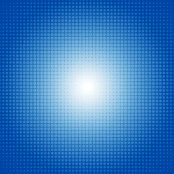 Vector dot gradient blue halftone pattern abstract background concept Stock Illustration