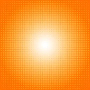 Vector dot gradient orange halftone pattern abstract background concept Stock Illustration