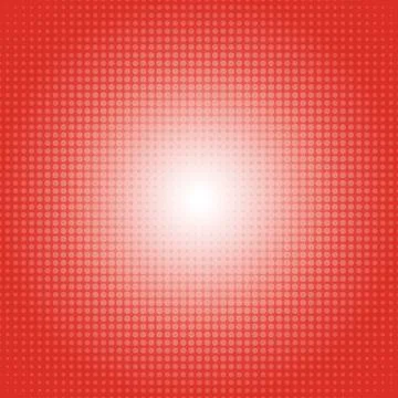 Vector dot gradient red halftone pattern abstract background concept Stock Illustration