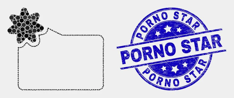 Vector Dot New Folder Icon and Distress Porno Star Watermark Stock Illustration