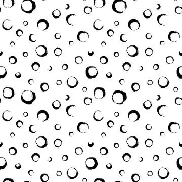 Vector dot pattern. Seamless background from brush strokes. Dotted ornament イラスト素材