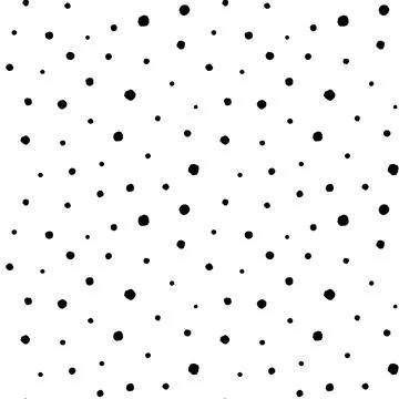 Vector dot pattern. Seamless background from brush strokes. Dotted ornament Illustrazione stock