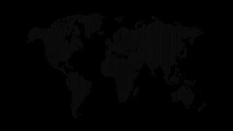 Vector Dot World Map for Global Projects and Presentations Stock Illustration