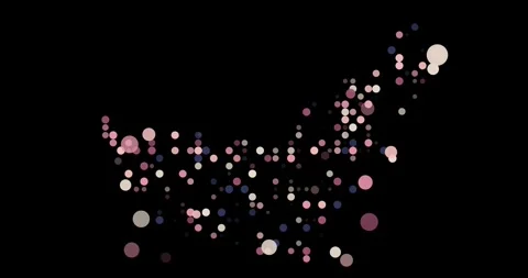 Vector Dots Aggregate Into UAE Map Silhouette Video stock 318744618