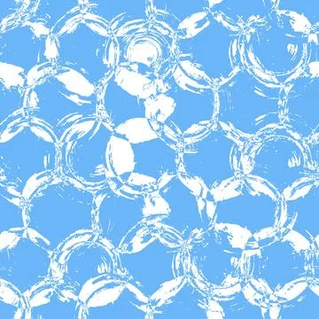 Vector dots pattern. Blue white brush background Illustrazione stock