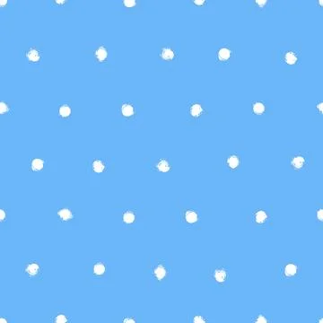 Vector dots pattern. Blue white brush background Stock Illustration
