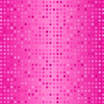Vector Dots on Pink Background. Halftone Texture Illustrazione stock