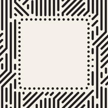 Vector dots square frame. Illustration