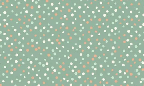 Vector dotted pattern with colorful geometric circles. Perfect for textile,.. Stock Illustration
