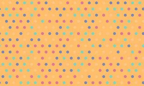Vector dotted pattern with colorful geometric circles. Perfect for textile,.. Illustrazione stock