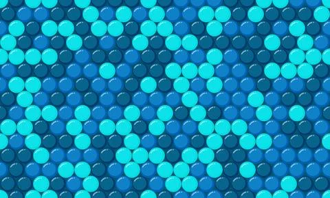 Vector dotted pattern with colorful geometric circles. Perfect for textile,.. Illustrazione stock