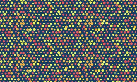 Vector dotted pattern with colorful geometric circles. Perfect for textile,.. Stock Illustration