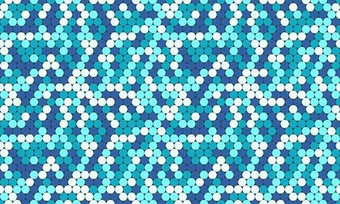 Vector dotted pattern with colorful geometric circles. Perfect for textile,.. Stock Illustration