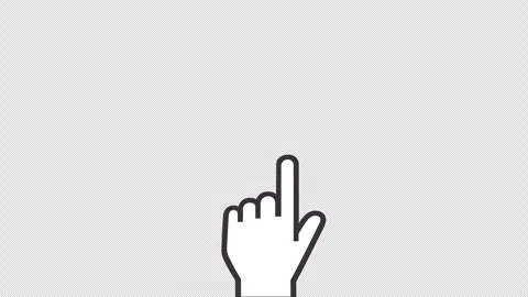Vector Double Swipe Left Gesture Animation with Transparent Background Stock Footage 342775093