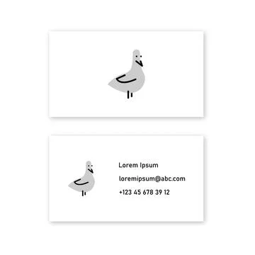 Vector dove in bold line style . Editable illustration Stock Illustration