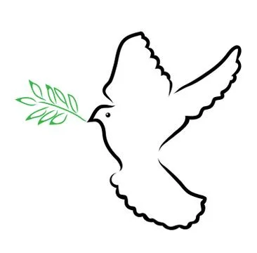 Vector dove olive Stock Illustration