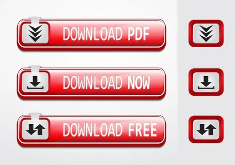 Vector download buttons Stock Illustration