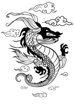 Vector dragon Stock Illustration