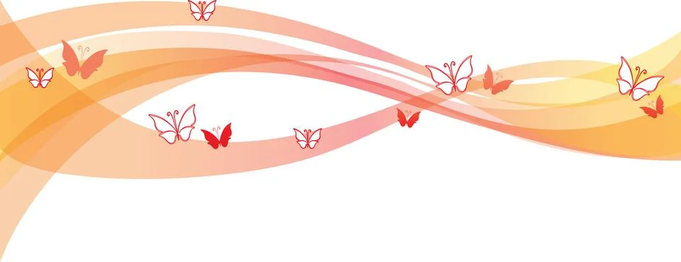 Vector drawing butterfly line wind background design Illustrazione stock