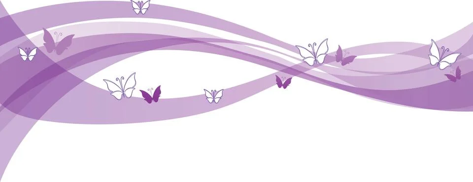 Vector drawing butterfly line wind background design Stock Illustration
