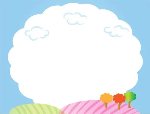 Vector drawing card border frame background Stock Illustration