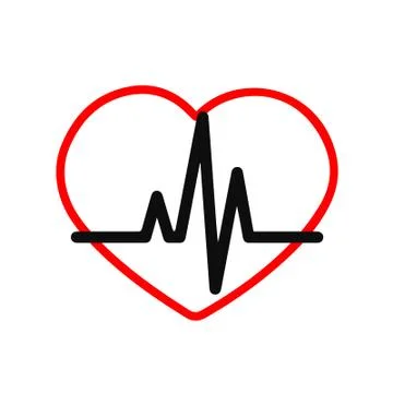 Vector drawing heart Stock Illustration