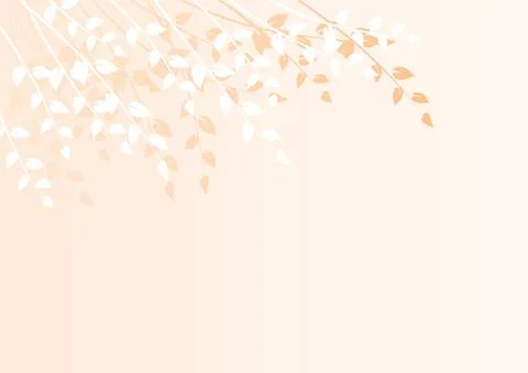 Vector drawing leaf in the wind background design Stock Illustration