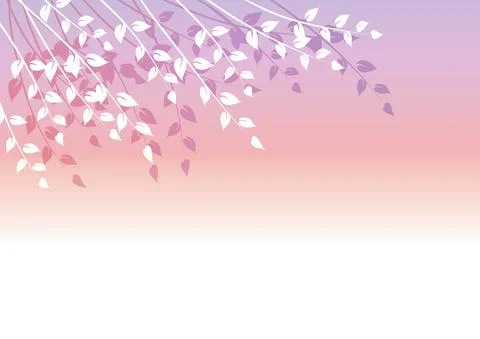 Vector drawing leaf in the wind background design Stock Illustration