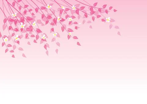 Vector drawing leaf in the wind background design Stock Illustration