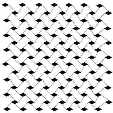 Vector drawing. Modern stylish texture. Repeating geometric tiles with a dott 库存插图