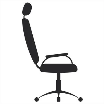 Vector drawing of an office chair Stock Illustration