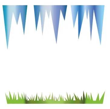 Vector drawing of spring Stock Illustration