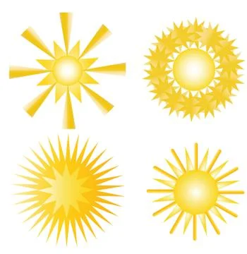 Vector drawing sun Stock Illustration