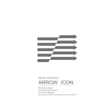 Vector drawn arrow. Isolated on white background. Stock Illustration