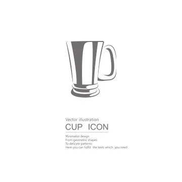 Vector drawn beer mug. Isolated on white background. Stock Illustration
