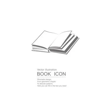 Vector drawn book. Isolated on white background. Stock Illustration