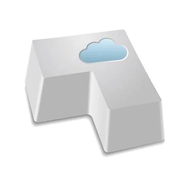 Vector drawn enter button,Isolated over white background Stock Illustration