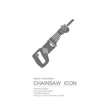 Vector drawn reciprocating saw. Isolated on white background. Stock Illustration